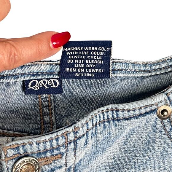 Cropped Capri Jeans Sz 9 Y2K Bare Back Flare Hip Hugger Hippie Boho Festival - Picture 5 of 7